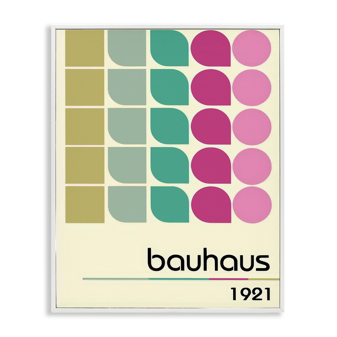 Stupell Industries Bauhaus Midcentury Modern Framed Giclee, design by Annabelle Hall